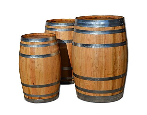 100 Liter Holzfass, neues Fass, Weinfass aus Kastanienholz (Fass geölt geöffnet) - Geschenkapp