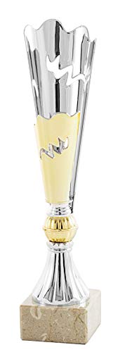 Art-Trophies AT41272 Pokal, für Erwachsene, Unisex, Silber, Gold, 32 cm