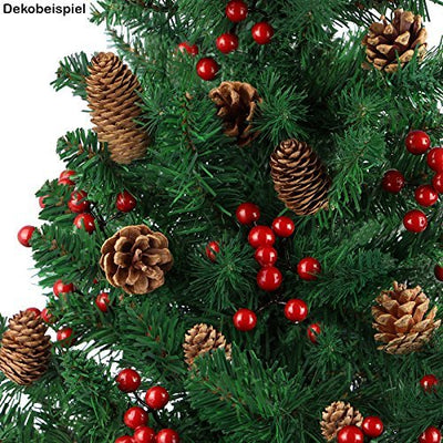 BB Sport Christbaum Weihnachtsbaum 180 cm Mittelgrün PVC Tannenbaum Künstlich Standfuß Klappsystem - Geschenkapp