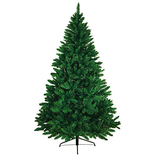 BB Sport Christbaum Weihnachtsbaum 180 cm Mittelgrün PVC Tannenbaum Künstlich Standfuß Klappsystem - Geschenkapp