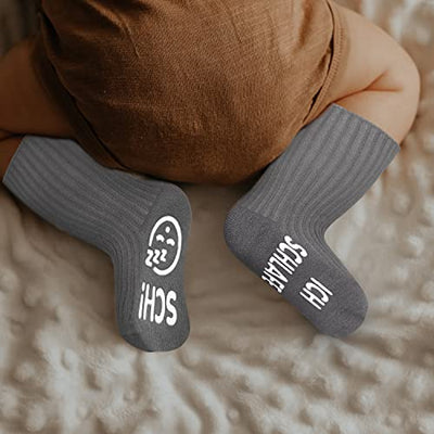 Belloxis Baby Socken 0-12 Monate Baby Geschenk Junge Baby Geschenk Mädchen Geschenke zur Geburt Babygeschenke zur Geburt Junge Neugeborenen Geschenk Baby Zubehör für Neugeborene