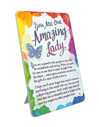 Blue Mountain Arts Mini-Staffelei mit Magnet"You Are One Amazing Lady", 12,4 x 9,1 cm, Geschenk zum Muttertag, Geburtstag, Jahrestag oder Valentinstag (MIN214) - Geschenkapp