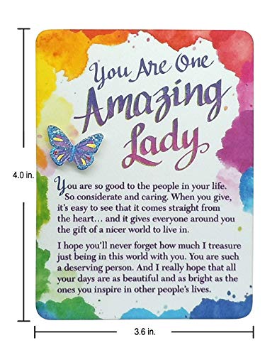 Blue Mountain Arts Mini-Staffelei mit Magnet"You Are One Amazing Lady", 12,4 x 9,1 cm, Geschenk zum Muttertag, Geburtstag, Jahrestag oder Valentinstag (MIN214) - Geschenkapp