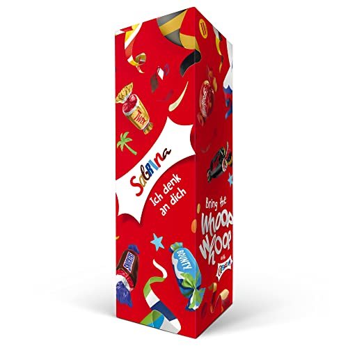 Celebrations Schokoladen Geschenkepackung - Personalisiert mit Namen oder Text Mix von gefüllter Milchschokolade (312 Gramm - Flasche)