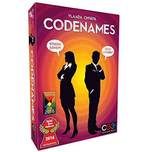 Czech Games Edition CZ066 Asmodee Codenames - Spiel des Jahres 2016, Familienspiel, Deutsch - Geschenkapp
