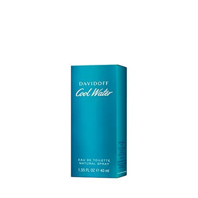 DAVIDOFF Cool Water Man Eau de Toilette, aromatisch-frischer Herrenduft 40 ml (1er Pack) - Geschenkapp
