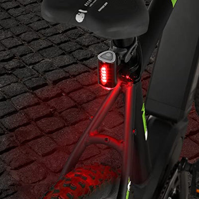 FISCHER Twin Fahrrad-Rücklicht mit 360° Bodenleuchte für mehr Sichtbarkeit und Schutz, aufladbarer Akku - Geschenkapp