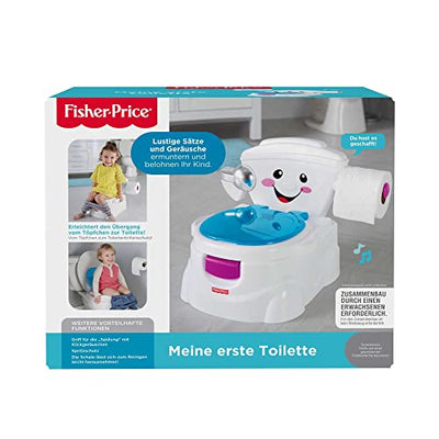 Fisher-Price P4326 - Meine erste Toilette, Töpfchen, mit Geräuschen und Musik, für Kleinkinder (1er Pack) - Geschenkapp