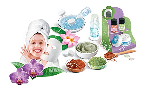 Galileo Lab – Gesichtsmasken selbst machen, DIY Beauty Tuchmasken, duftende Stoffe zur Entspannung fürs Gesicht, Kosmetik Set für Kinder ab 8 Jahren von Clementoni 59248 - Geschenkapp