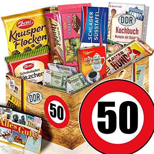 Geschenk 50. Geburtstag / Ostalgie Set Schoko / Geschenk 50. Geburtstag - Geschenkapp