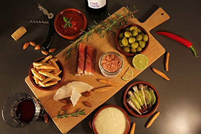 Geschenkkorb Olé mit spanischen Delikatessen I Präsentkorb gefüllt mit ausgesuchten Tapas-Klassikern & Rotwein aus Spanien - Geschenkapp