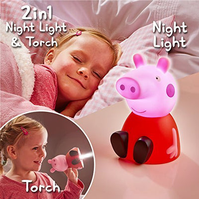 GoGlow Peppa Pig Kinder-Nachtlicht und Taschenlampe Rose, Kunststoff - Geschenkapp