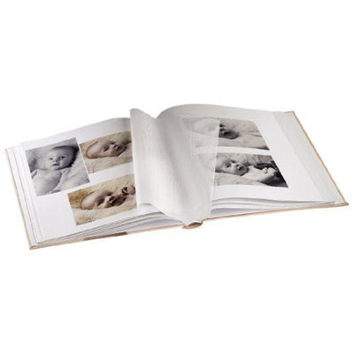 Hama Babyalbum Baby Feel (Fotoalbum mit 60 Seiten für 300 Fotos, Fotobuch für Kinderfotos, Album Format 29 x 32 cm) sand - Geschenkapp