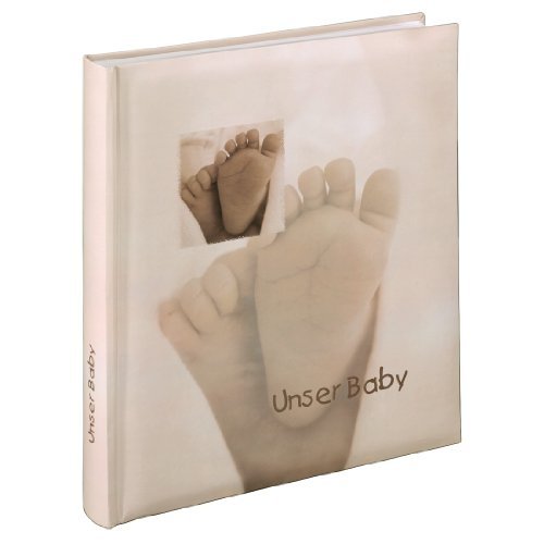Hama Babyalbum Baby Feel (Fotoalbum mit 60 Seiten für 300 Fotos, Fotobuch für Kinderfotos, Album Format 29 x 32 cm) sand - Geschenkapp