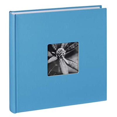 Hama Fotoalbum Jumbo 30x30 cm (Fotobuch mit 100 weißen Seiten, Album für 400 Fotos zum Selbstgestalten und Einkleben) hellblau - Geschenkapp