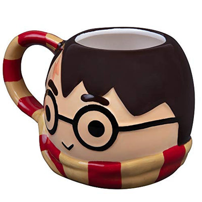 Harry Potter Figurale Kaffeetasse, 680 ml, niedliches Chibi-Design mit Gryffindor-Schal-Griff – Keramik - Geschenkapp