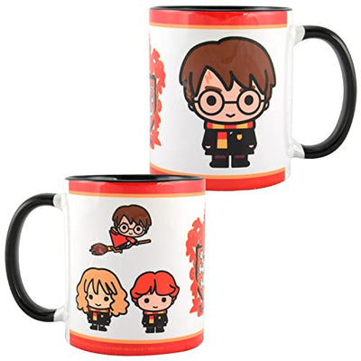 Harry Potter Tasse - 3 Freunde Gryffindor Kaffeetasse Becher Kaffeebecher aus Keramik Weiß Rot 320 ml - Geschenkapp
