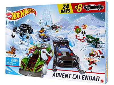 Hot-Wheels GJK02 - Adventskalender mit Spielzeug für 24 Tage, Autos und Zubehör, tolles Geschenk für Kinder ab 3 Jahren - Geschenkapp