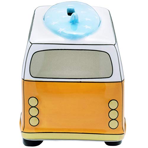 H:)PPY life 46433 Spardose mit Bus-Design, Dolomite, Höhe 10 cm, Mehrfarbig - Geschenkapp