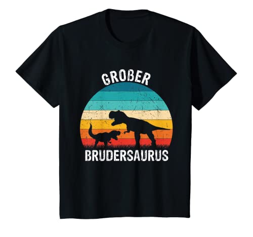 Kinder Großer Bruder 2022/2023 Brudersaurus T-Rex Dino Geschenk T-Shirt - Geschenkapp