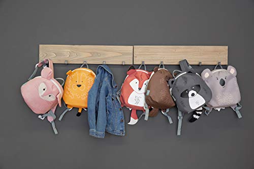 LÄSSIG Kleiner Kinderrucksack für Kita Kindertasche Krippenrucksack mit Brustgurt, 20 x 9.5 x 24 cm, 3,5 L/Tiny Backpack Fox - Geschenkapp