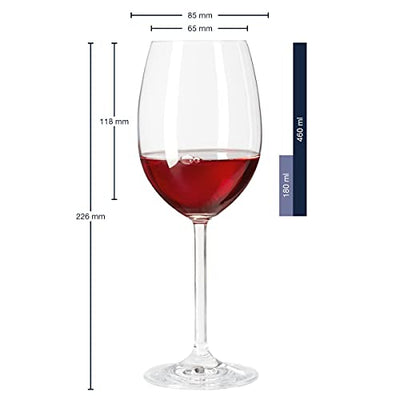 Leonardo XL Weinglas mit Gravur - Schlechter Tag, Guter Tag, Frag nicht! - Lustige Geschenke - Originelles Geburtstagsgeschenk für Männer & Frauen - Geeignet als Rotweingläser Weißweingläser - Geschenkapp