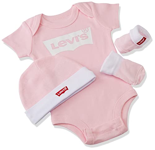 Levi's Kids Classic batwing infant hat bodysuit bootie set 3pc Baby Jungen Fairy Tale 0-6 Monate - Geschenkapp