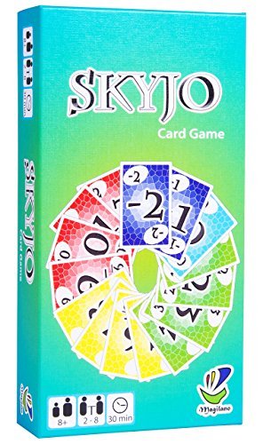 Magilano SKYJO, unterhaltsame Kartenspiel für Jung und Alt spaßige und amüsante Spieleabende im Freundes- und Familienkreis. - Geschenkapp