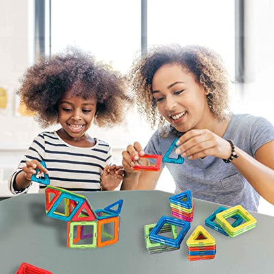 Magnetische Bausteine Spielzeug für 3 4 5 6 7 8 Jahre alte Jungen Mädchen Kinder Kleinkinder MINT-Lernspielzeug Vorschule Kreativgeschenk für 3-8-Jährige, 36 Magnetblöcke als Set in Geschenk-Box - Geschenkapp