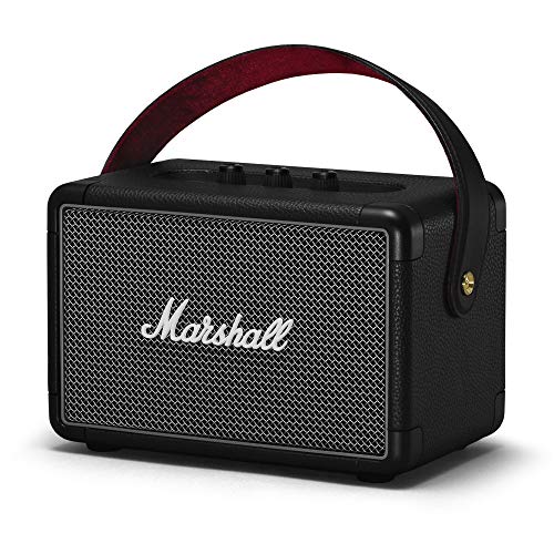 Marshall Kilburn II Bluetooth Tragbarer Lautsprecher, Kabelloser, Wasserabweisend - Schwarz - Geschenkapp