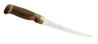 Marttiini Unisex – Erwachsene Messer Filetiermesser Classic Superflex Birkenholz Gesamtlänge: 30.6 cm, Mehrfarbig, M - Geschenkapp