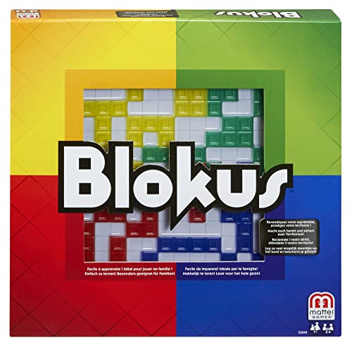 Mattel Games BJV44 - Blokus Classic, Brettspiel, Gesellschaftsspiel für 2-4 Spieler, Spieldauer: ca 30 Minuten, ab 7 Jahren - Geschenkapp