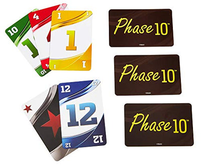 Mattel Games FFY05 - Phase 10 Kartenspiel, ab 7 Jahren, englische Version - Geschenkapp