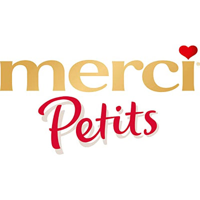 merci Petits Chocolate Collection – 1 x 1000g – Mix aus nicht gefüllten und gefüllten Schokoladen-Spezialitäten in praktischer Runddose - Geschenkapp