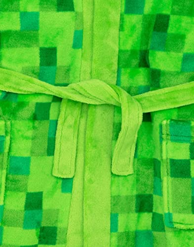Minecraft-Dressingkleid Pixelated Creeper Gamer Geschenk Jungen Bademantel 9-10 Jahre - Geschenkapp