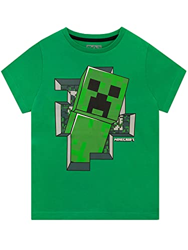 Minecraft MCTS67090910 Jungen T-shirt, Grün - Geschenkapp