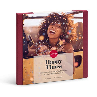 mydays Geschenkbox Happy Times, ca. 111 Erlebnisse an 430 Standorten, Erlebnis-Gutschein für 1 Person - Geschenkapp