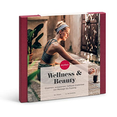 mydays Geschenkbox Wellness & Beauty, ca. 28 Erlebnisse an 180 Standorten, Erlebnis-Gutschein für 1 Person - Geschenkapp