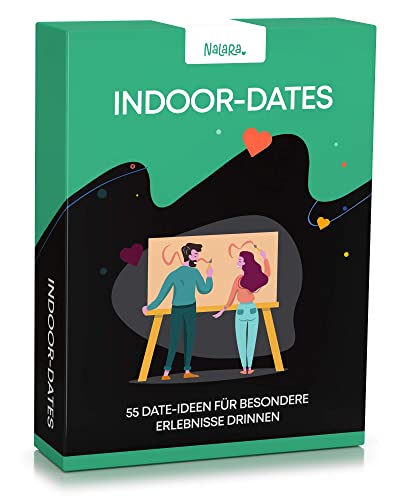 nalara Indoor Dates - 55 liebevolle Ideen um eine unvergessliche gemeinsame Zeit zu erleben - Partner Geschenke - Hochzeitstag Geschenke für Männer - Geschenkapp
