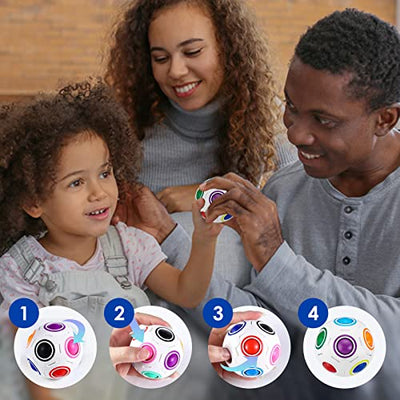 PAMRAY Kinder Fidget Regenbogenball Toy Pädagogische Spielzeug Erwachsene Geschenke - Geschenkapp