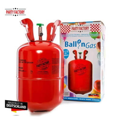 Party Factory Ballongas Helium für 30 Luftballons Heliumgas Gasflasche - Geschenkapp