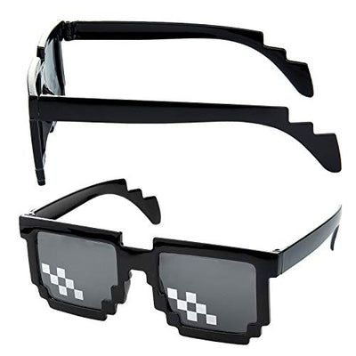 Pixel Sonnenbrille, Comius Sharp [3 Pack] Mosaik-Gläser, Thug Life Brille, Deal mit ihm Brille, Pixelbrille, Neuheit Sonnenbrille, Gusspower Thug life Brille, Mosaik Sonnenbrille für Frauen und Männer - Geschenkapp