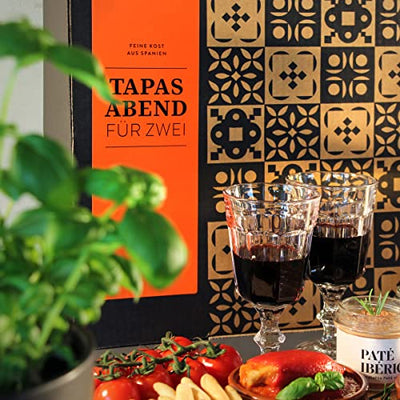 Präsentkorb - Ein Tapas-Abend für Zwei - Geschenk-Idee für Genießer, Gourmets & Freunde der spanische Küche - Geschenkapp