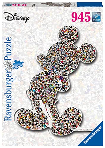 Ravensburger Puzzle 16099 - Shaped Mickey - 945 Teile Puzzle für Erwachsene und Kinder ab 14 Jahren, Mickey Maus Puzzle - Geschenkapp