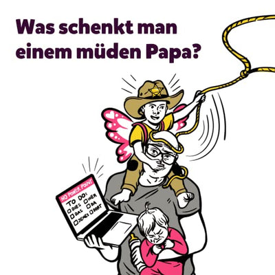 Ready to Daddy Kater Vater: 40 Papa-Kind-Spiele im Liegen – Für übermüdete Papas und hellwache Kinder. - Geschenkapp