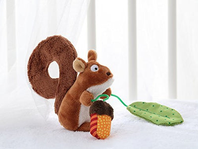 SIGIKID 41010 Anhänger Eichhörnchen Baby Activity On Tour Mädchen und Jungen Babyspielzeug empfohlen ab Geburt braun - Geschenkapp