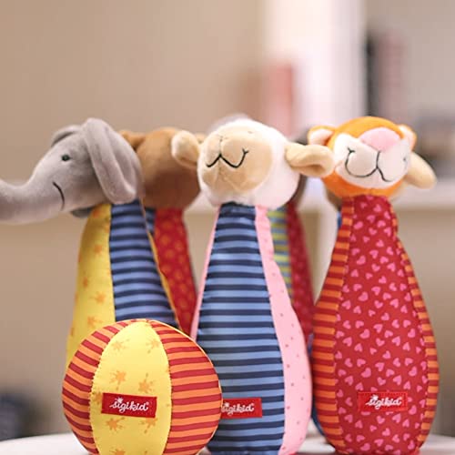SIGIKID 49520 Kegelspiel Soft PlayQ Mädchen und Jungen Babyspielzeug empfohlen ab 3 Monaten mehrfarbig - Geschenkapp