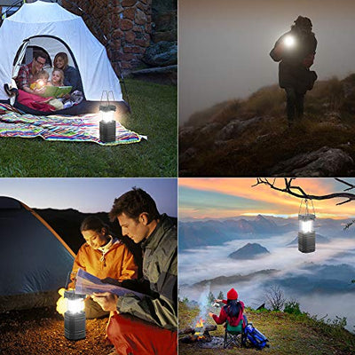 Solar Camping Handkurbel Laterne, Tragbare Ultrahelle LED-Taschenlampe, 30-35 Stunden Laufzeit, USB-Ladegerät, 3000mAh Power Bank, Elektronische Laterne für den Außenbereich, Wanderlesung, Notfall - Geschenkapp