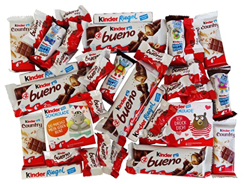 Süßigkeiten – Mix Party Box mit Ferrero Kinder Spezialitäten, 1er Pack (1 x 640g) - Geschenkapp