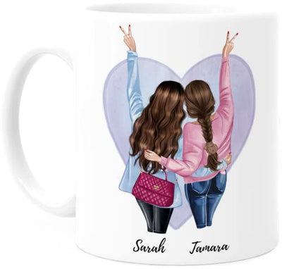 Tassenliebling® Schwester Geschenk Tasse personalisiert für kleine oder große Schwester - Tasse Schwester - Schwesterherz - Sister - Beste Schwester Geschenke - Geschenkapp